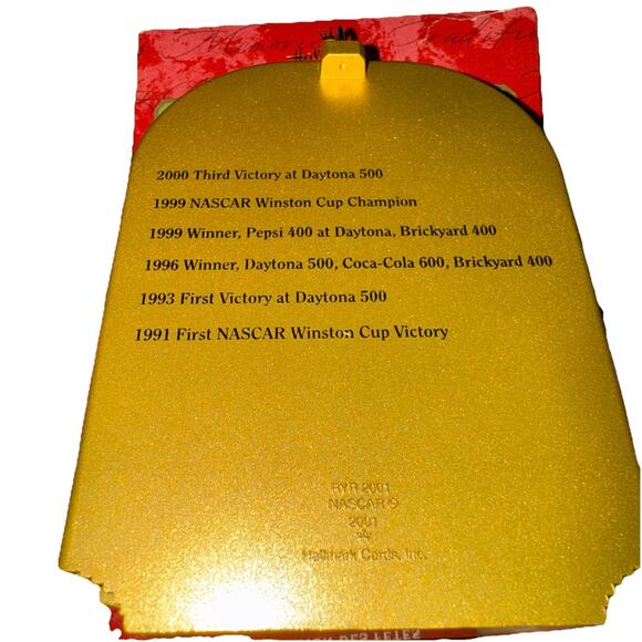 Hallmark Ornament Dale Jarrett 2001 NASCAR Retired With Original Box - Picture 2 of 6